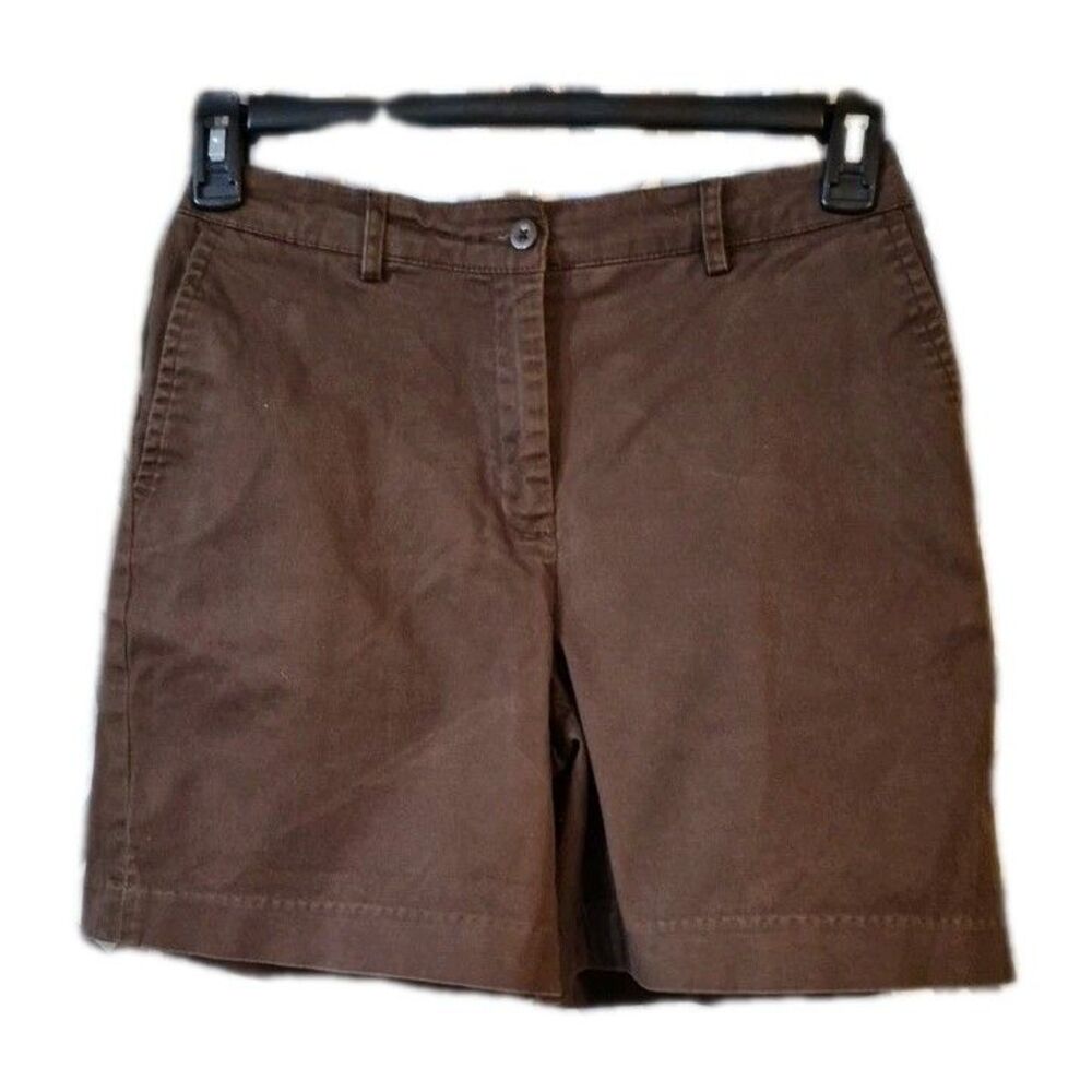 Kim Rogers Chino Mom Style Solid Front Elastic Back Casual Golf Resort Size 6 Br